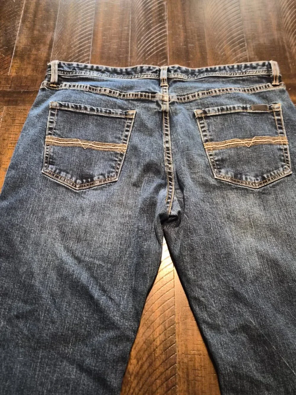 Rock And Roll Cowboy Jeans 40x36 Blue Denim Double Barrel Relaxed Bootcut G599